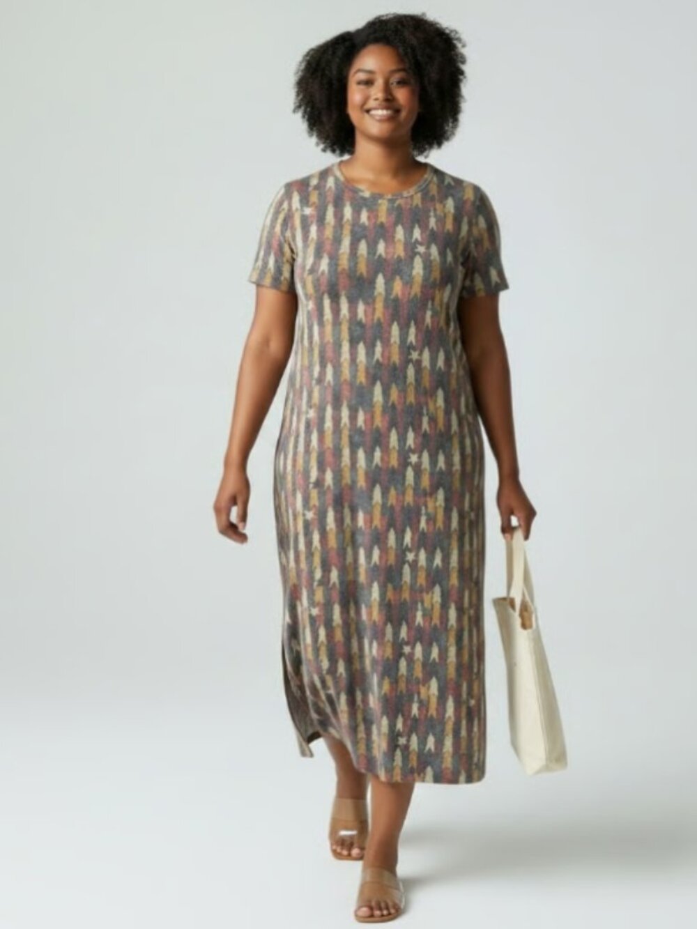 LuLaRoe Maria heathered midi/maxi dress